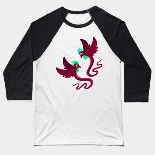 Strange World Snake Birds Fighting Baseball T-Shirt